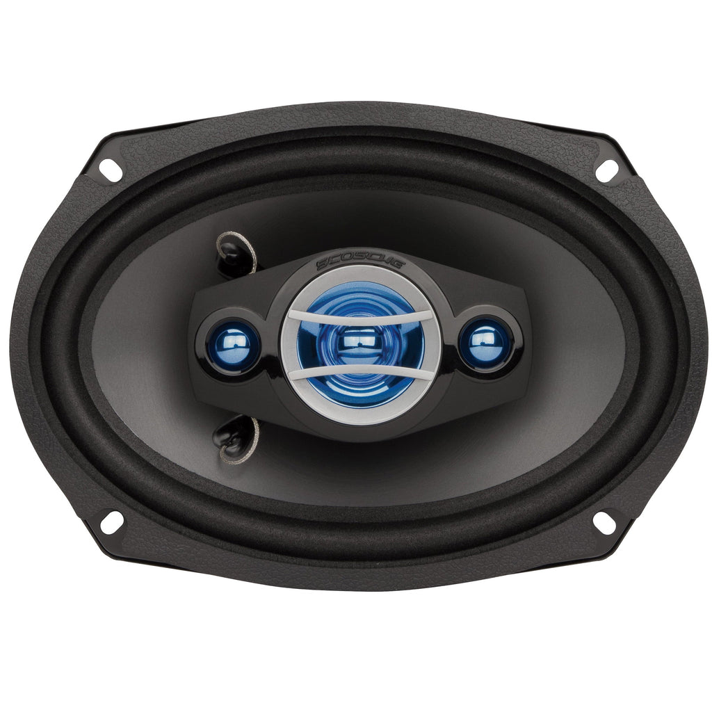 Scosche Hd6904sd 6" x 9"  Multi-Fit HD Coaxial 4-Way 300 Watt Peak Car Stereo Speakers, Set of 2