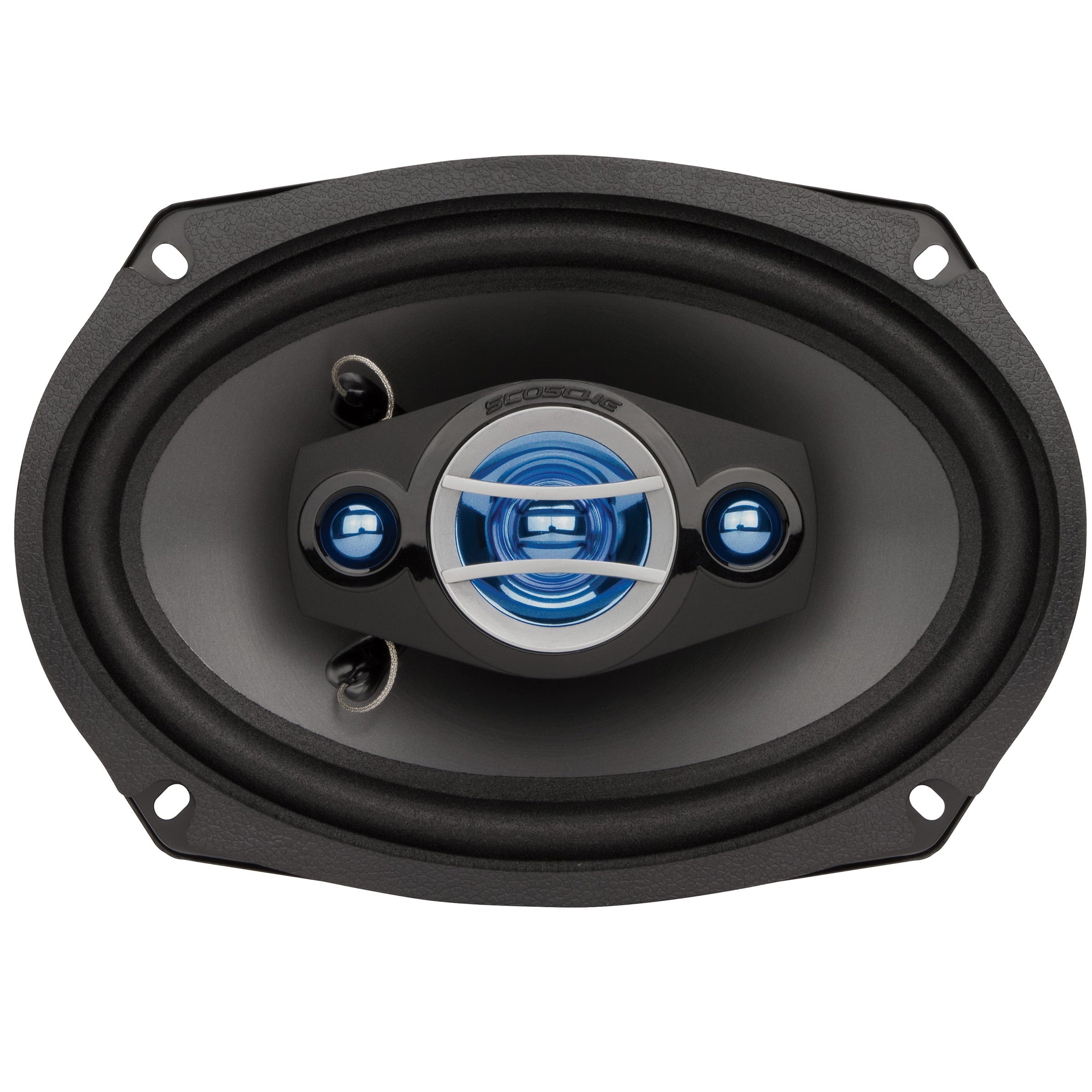Scosche Hd6904sd 6" x 9"  Multi-Fit HD Coaxial 4-Way 300 Watt Peak Car Stereo Speakers, Set of 2