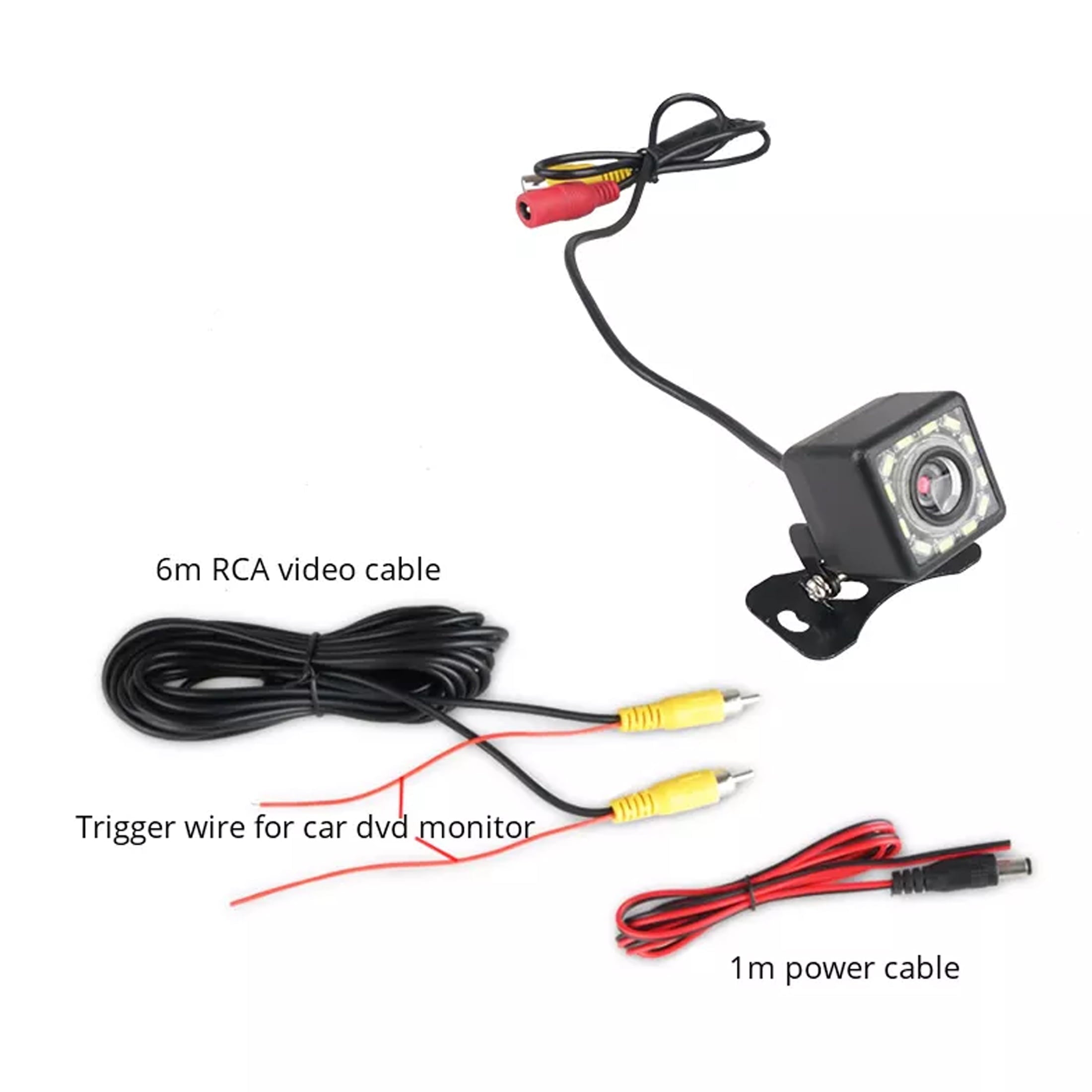 JMANCE Backup Camera for Car or Truck, Rear View Camera Ultra HD 12 LED Night Vision, Waterproof Reverse Camera