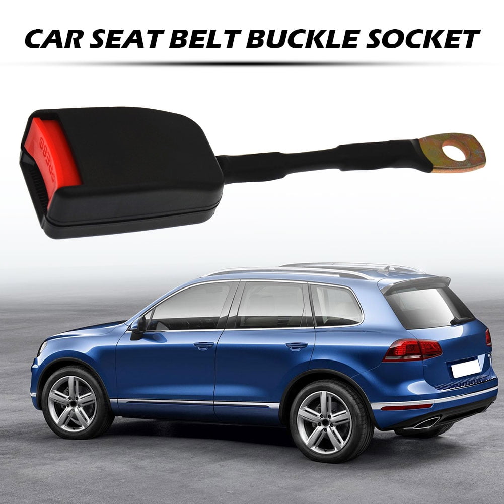 HI-US Universal Car Seat Belt Buckle Holder Seat Belt Buckle Socket Plug Connector (Black)