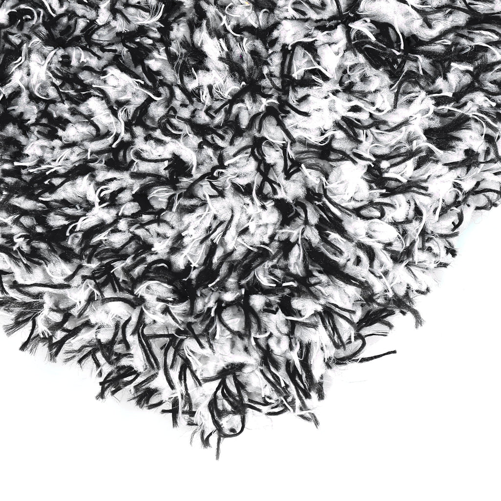 Unique Bargains Black Coral Fleece Car Wash Mitt Microfiber Glove Double Sided Dirt Washing Tool Absorbent