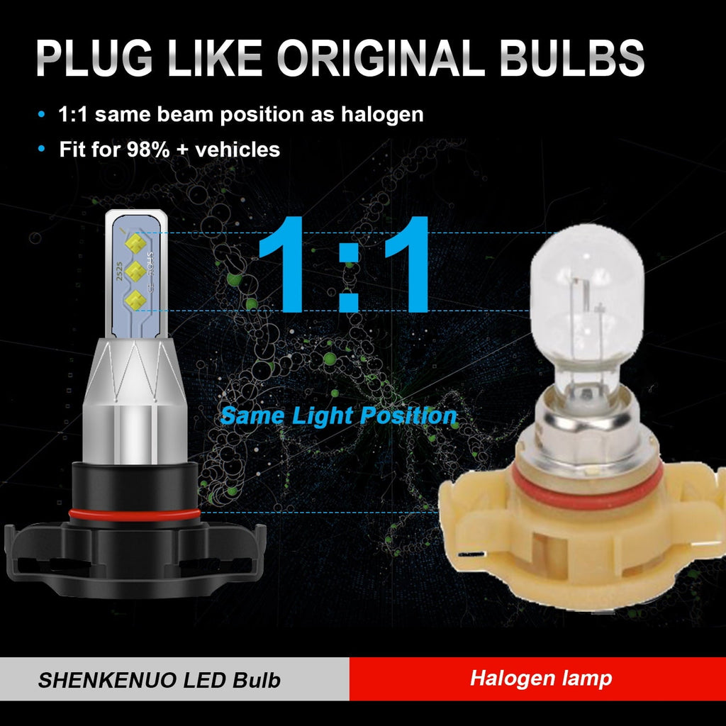 For 2007-2013 2014 2015 Chevy Silverado 1500 2500 LED Headlight Bulbs High and Low Beam Fog Light, Combo 9005 HB3 H11 H9 5202 2504 LED Bulbs Kit, Pack of 6…