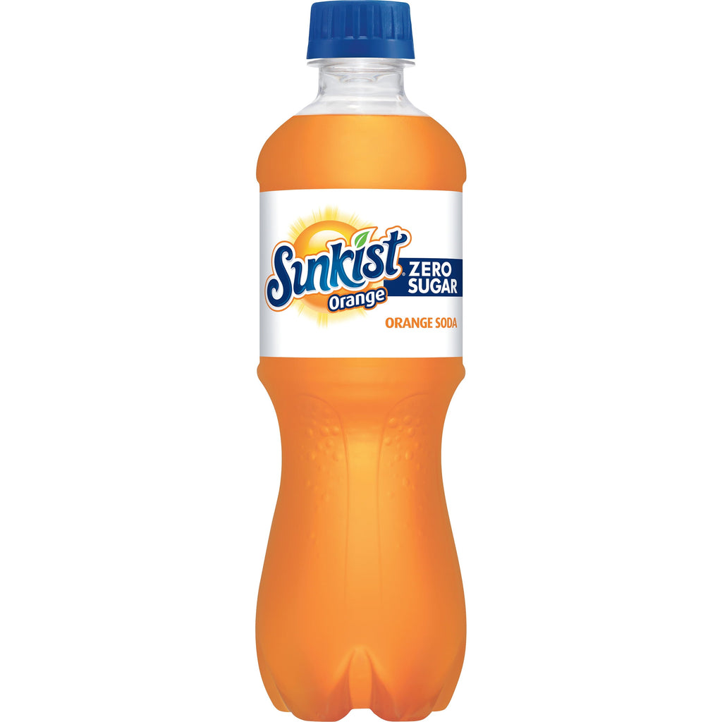 Sunkist Zero Sugar Orange Soda, .5 L bottles, 6 pack