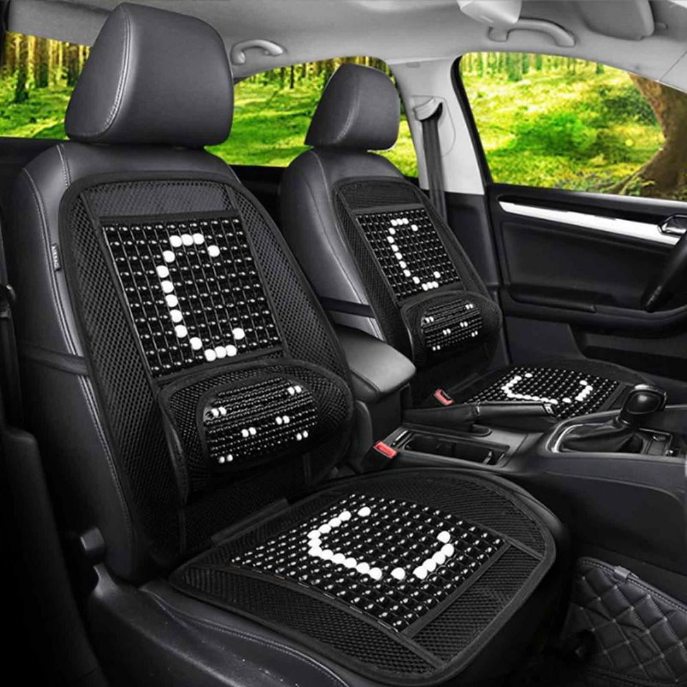 Tohuu Beaded Seat Covers for Cars Wood Full Car Massage Cool Comfort Cushion Car Driver Massaging Cushion for Car Truck Seat pleasure