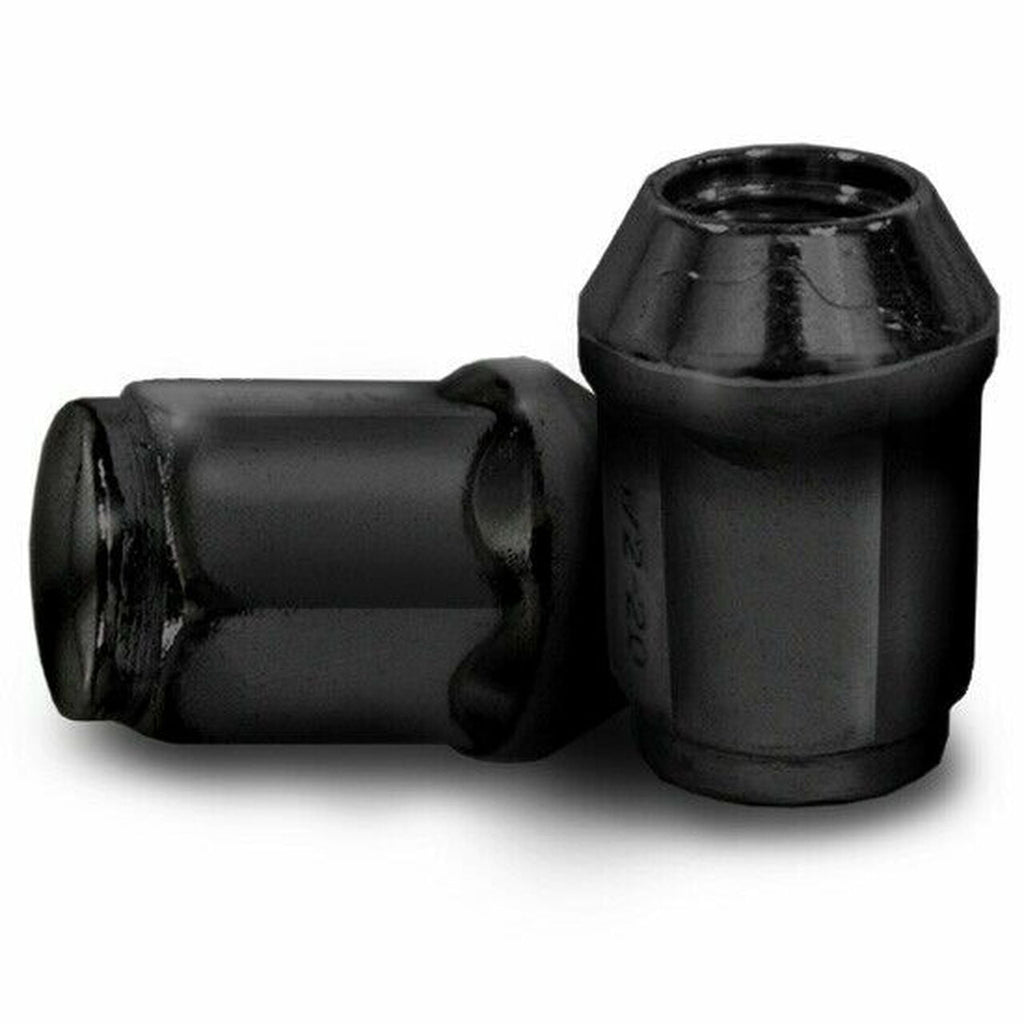 Hardcore Parts 10" Black 'BULLDOG' Golf Cart Wheels and 18"x9"-10" DOT rated All-Terrain tires - Set of 4, includes Black 'SS' center caps and 1/2x20 Black lug nuts