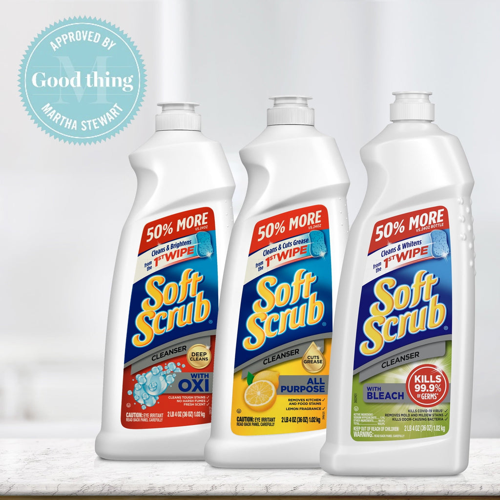 Soft Scrub Antibacterial Cleaner with Bleach Surface Cleanser, 24 Fluid Ounces