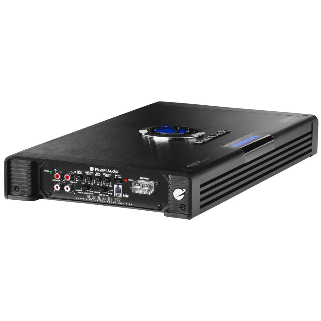 Planet Audio AC5000.1D 5000W Mono Class D MOSFET Power Car Amplifier w/ Remote