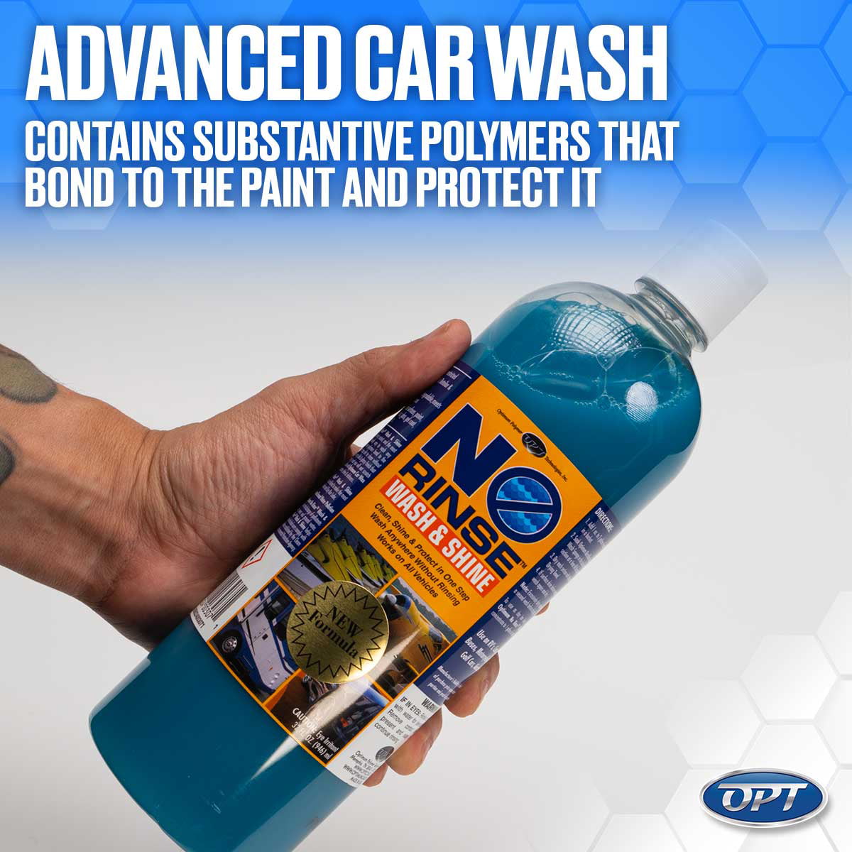 Optimum No Rinse Wash and Shine - ONR Car Wash, 1 Gallon, New Formula Version 5, Safe on Paint, Coatings, Wraps, and Interior, Rinseless Wash provides an Eco Friendly Car Wash Option