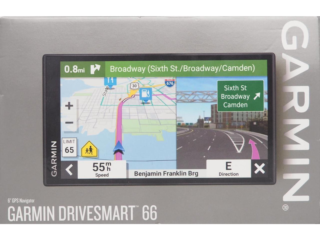 Garmin DriveSmart 66, 6-inch Car GPS Navigator with Bright High-Resolution Maps and Garmin Voice Assist 010-02469-00