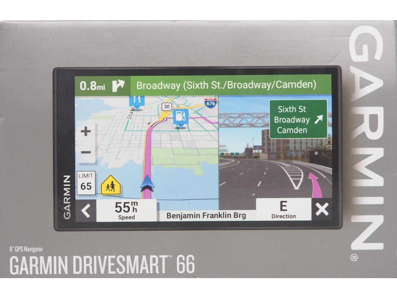 Garmin DriveSmart 66, 6-inch Car GPS Navigator with Bright High-Resolution Maps and Garmin Voice Assist 010-02469-00