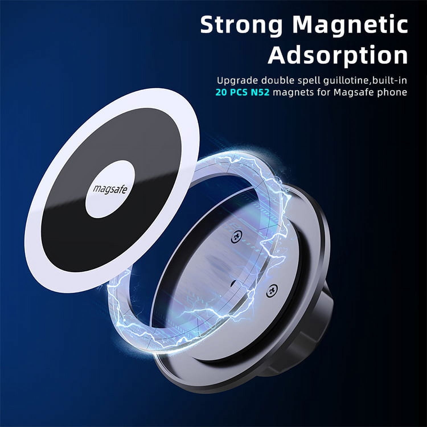 Magnetic Phone Holder Car: ETEPEHI Phone Mount for Car Dashboard - Car Accessories for iPhone 14 13 12 Pro Max Plus Mini, Black