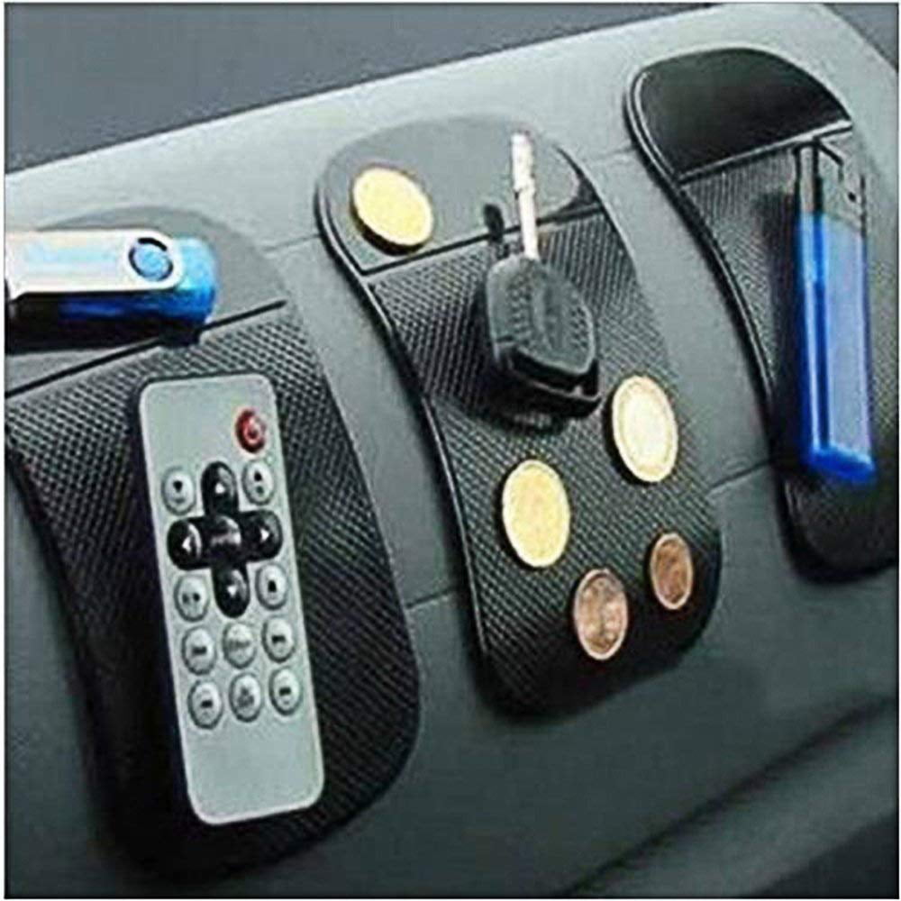 4Pack Magic Car Grip Pad Non Slip Sticky Car Dashboard Adhesive Cell Phone Mount Anti Slide Holder Mat For Miscellaneous Equipment