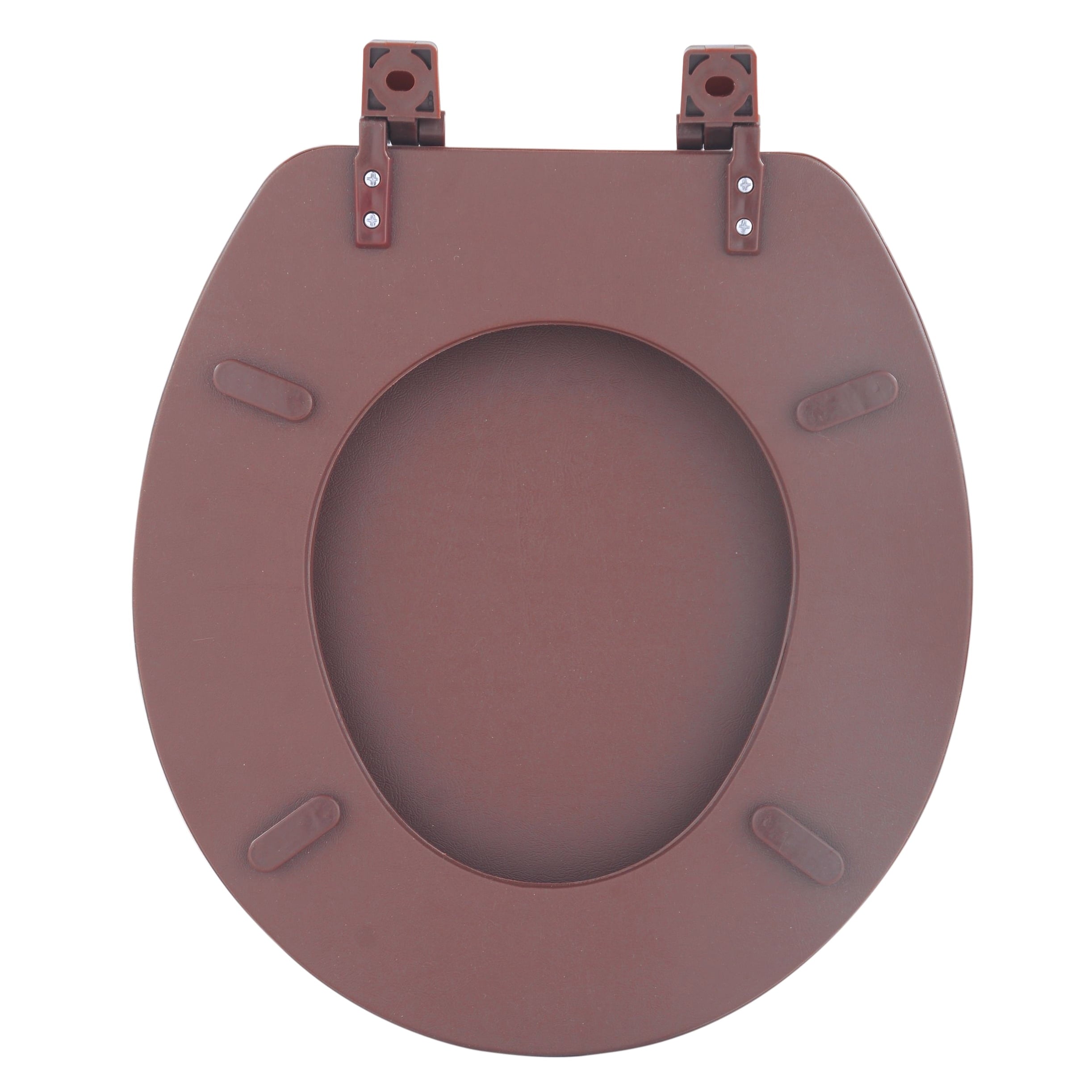 Achim Fantasia 17" Soft Standard Vinyl Toilet Seat, Standard, Chocolate