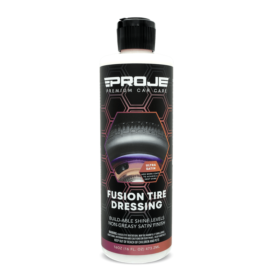 Proje Premium Car Care Fusion Tire Dressing - Long Lasting - Non-Greasy Dry to The Touch Tire Dressing for Cars - Safe Plastic, Vinyl, & Rubber - 16 floz