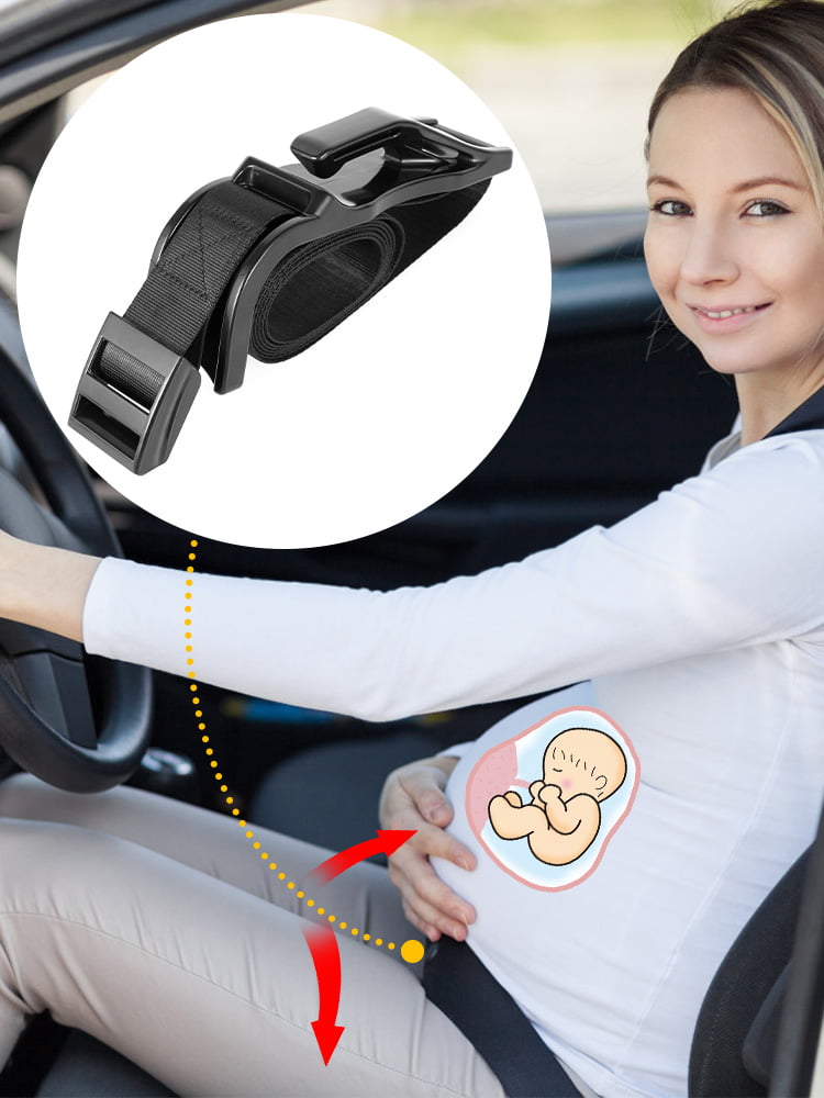 Toorise Pregnant Seat Belt with Adjustable Elastic Strap Bump Strap Adjuster to Protect Unborn Baby Maternity Belt Avoid Compression Pregnant Seat Belt for Mother Belly