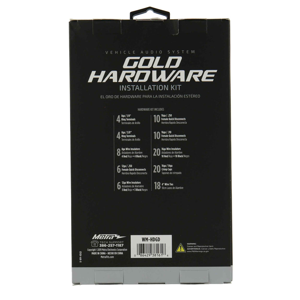 Metra WM-HDGD Gold Stereo Hardware Kit