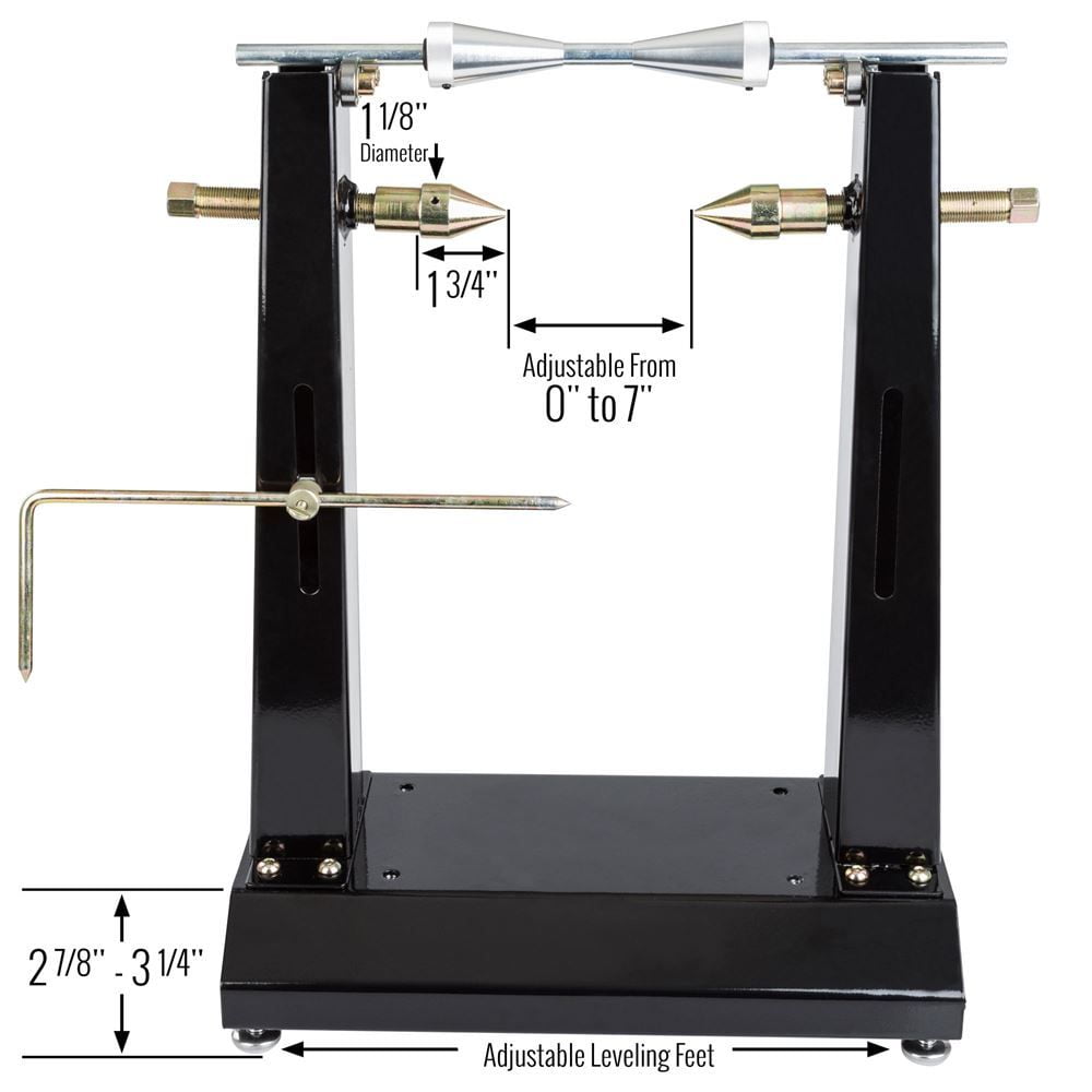 Black Widow Wheel Balancer Stand with Truing Arm