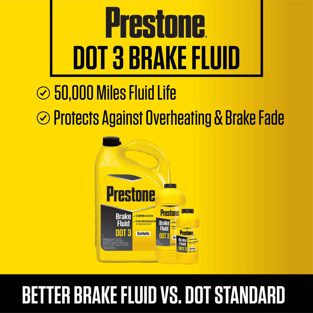 Prestone Hi-Temp Synthetic Dot 3 Brake Fluid 32 oz (1 Quart)