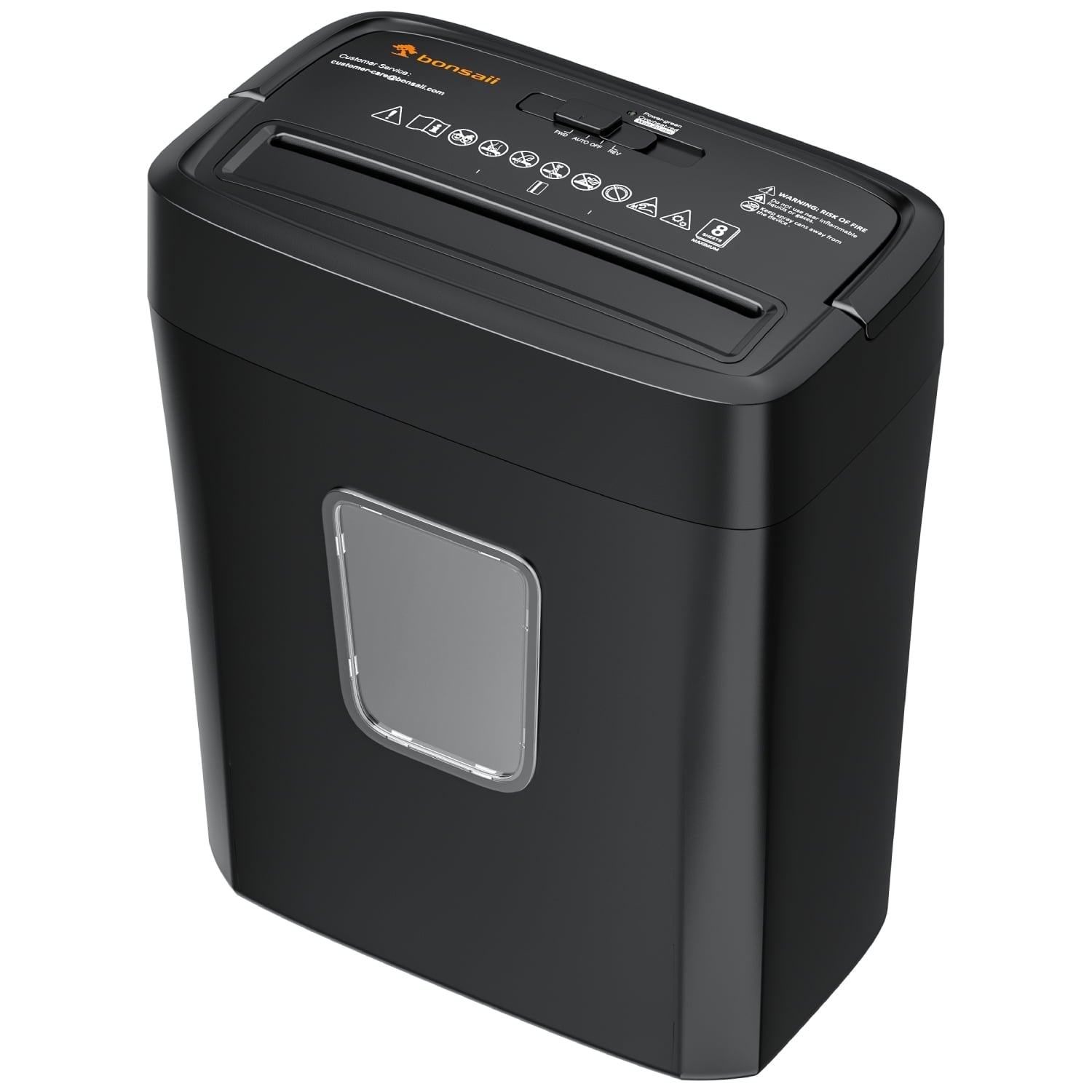 8-Sheet Cross Cut Paper Shredder for Home Office Use