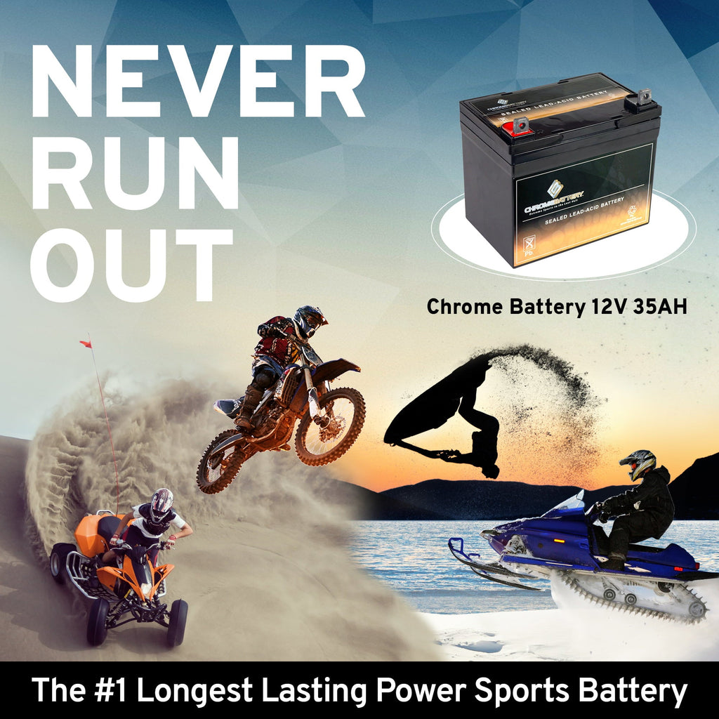 Chrome Battery 12V (12 Volts) 35Ah Battery for Mtd Products 495 Lawnmower