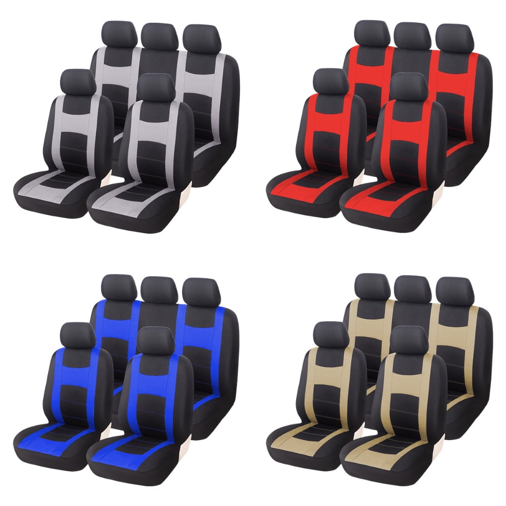 Car Seat Covers, Full Set Front & Rear Bench Seat Cover for Cars Trucks SUV