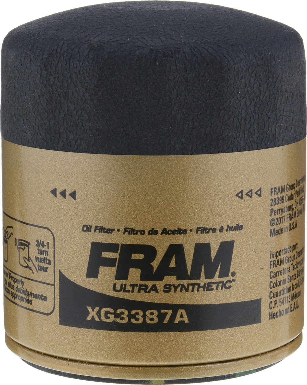 FRAM Ultra Synthetic Oil Filter, XG3387A Fits select: 2005-2009 CHEVROLET EQUINOX, 1977-2005 BUICK LESABRE
