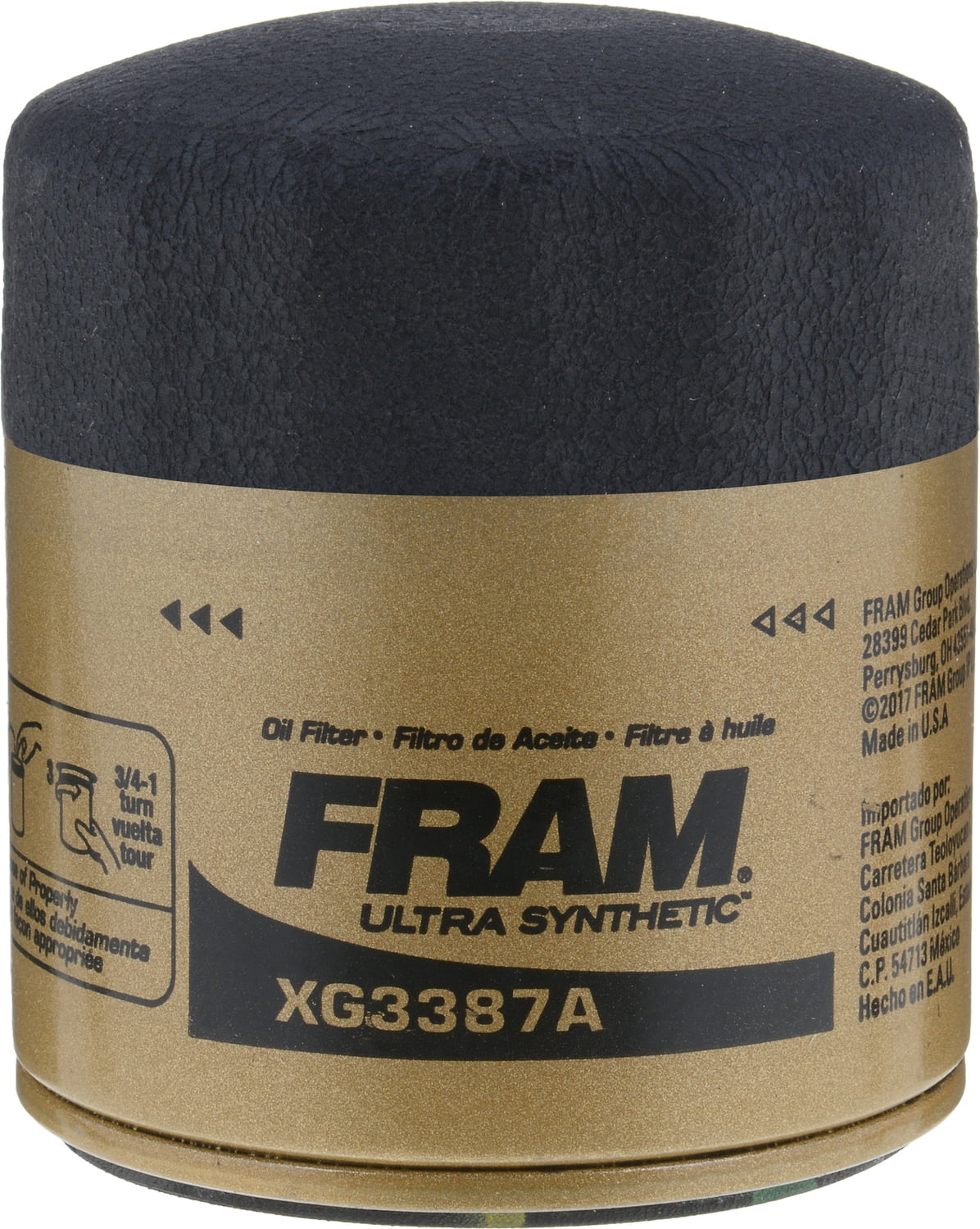 FRAM Ultra Synthetic Oil Filter, XG3387A Fits select: 2005-2009 CHEVROLET EQUINOX, 1977-2005 BUICK LESABRE
