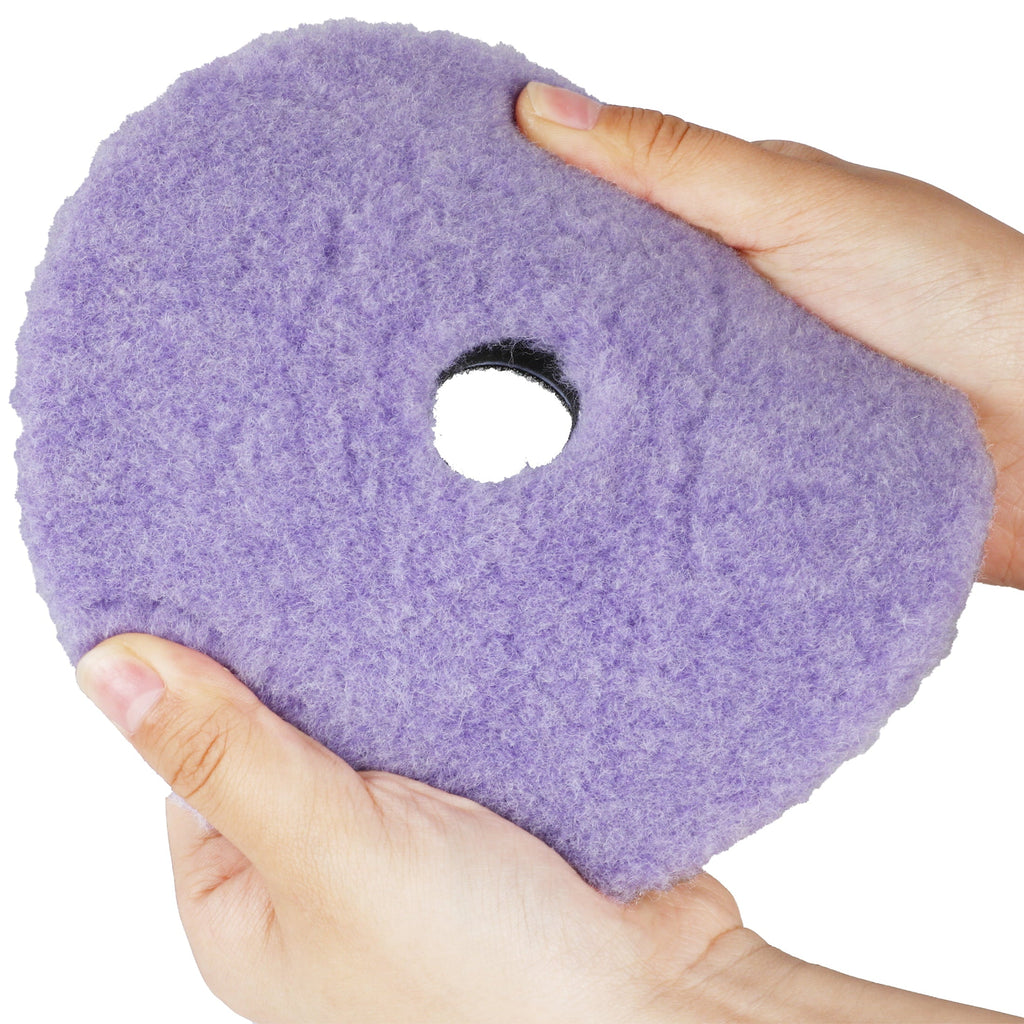 Lake Country Purple Foamed-Wool Buffing and Polishing Pad, 5.25"