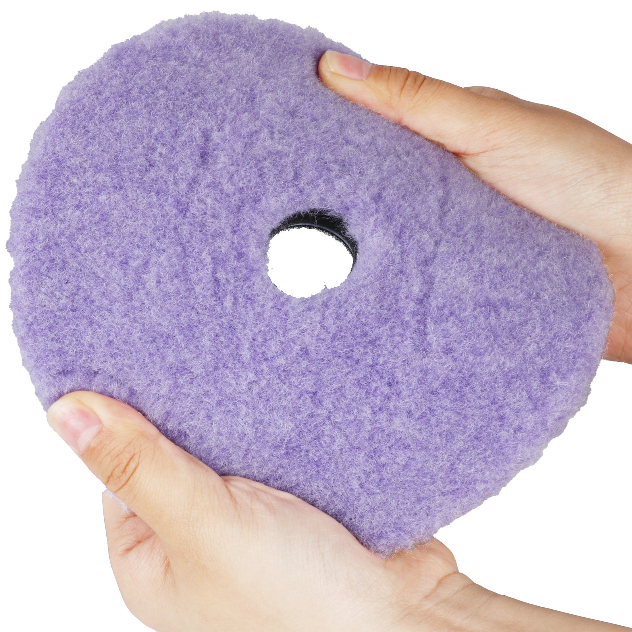 Lake Country Purple Foamed-Wool Buffing and Polishing Pad, 5.25"