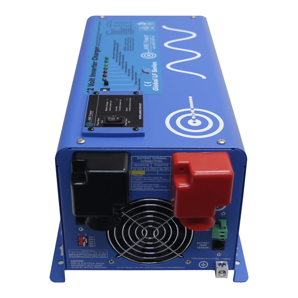 AIMS Power 1500W 12 Volt Pure Sine Inverter Charger