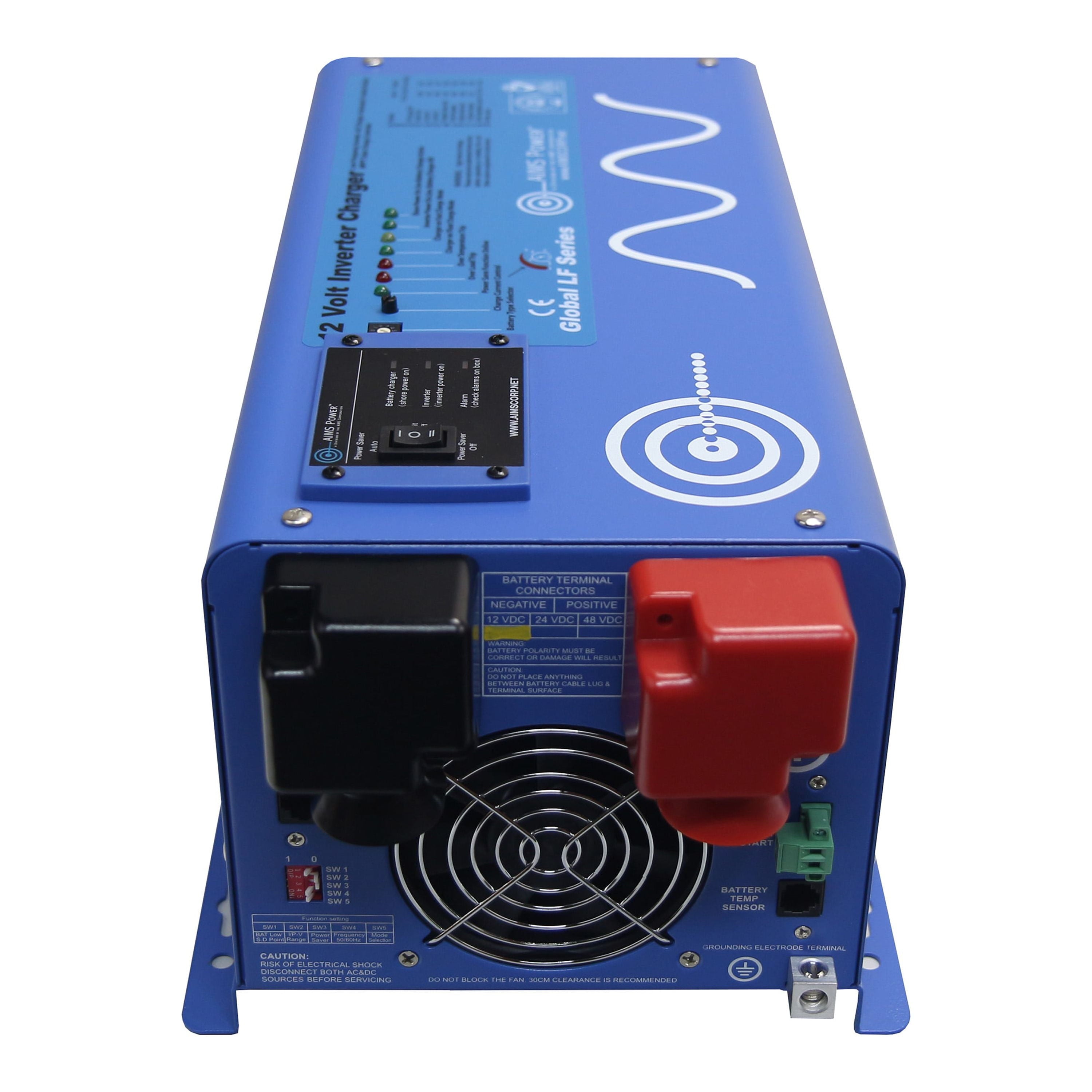 AIMS Power 1500W 12 Volt Pure Sine Inverter Charger