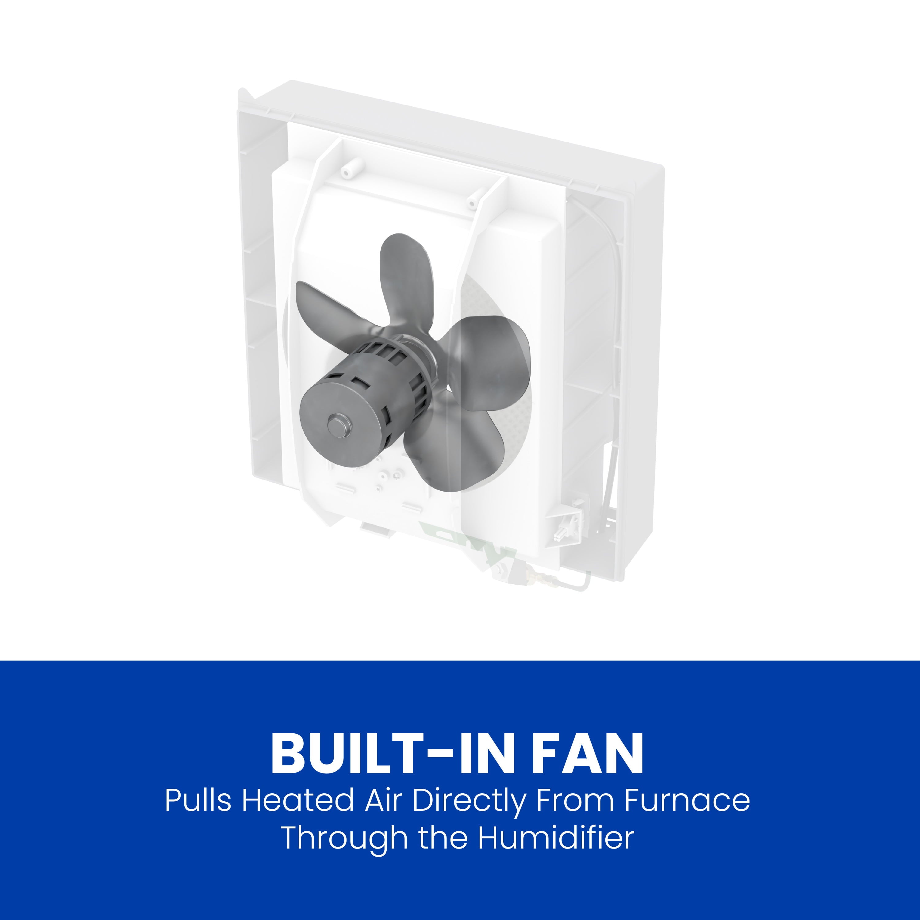 AprilAire 700 Whole-House Humidifier - Automatic - Large Capacity Fan-Powered Furnace Humidifier for Homes up to 4,200 Sq. Ft.