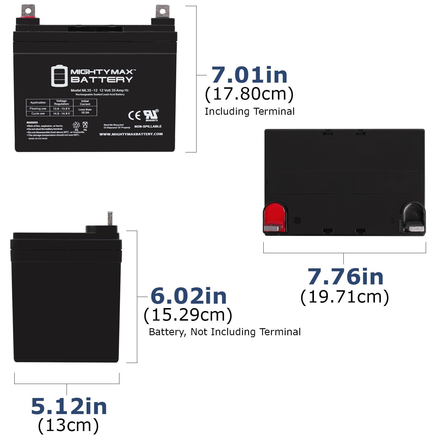 12V 35AH SLA Replacement Battery compatible with Minn Kota Endura C2 - Trolling Motor