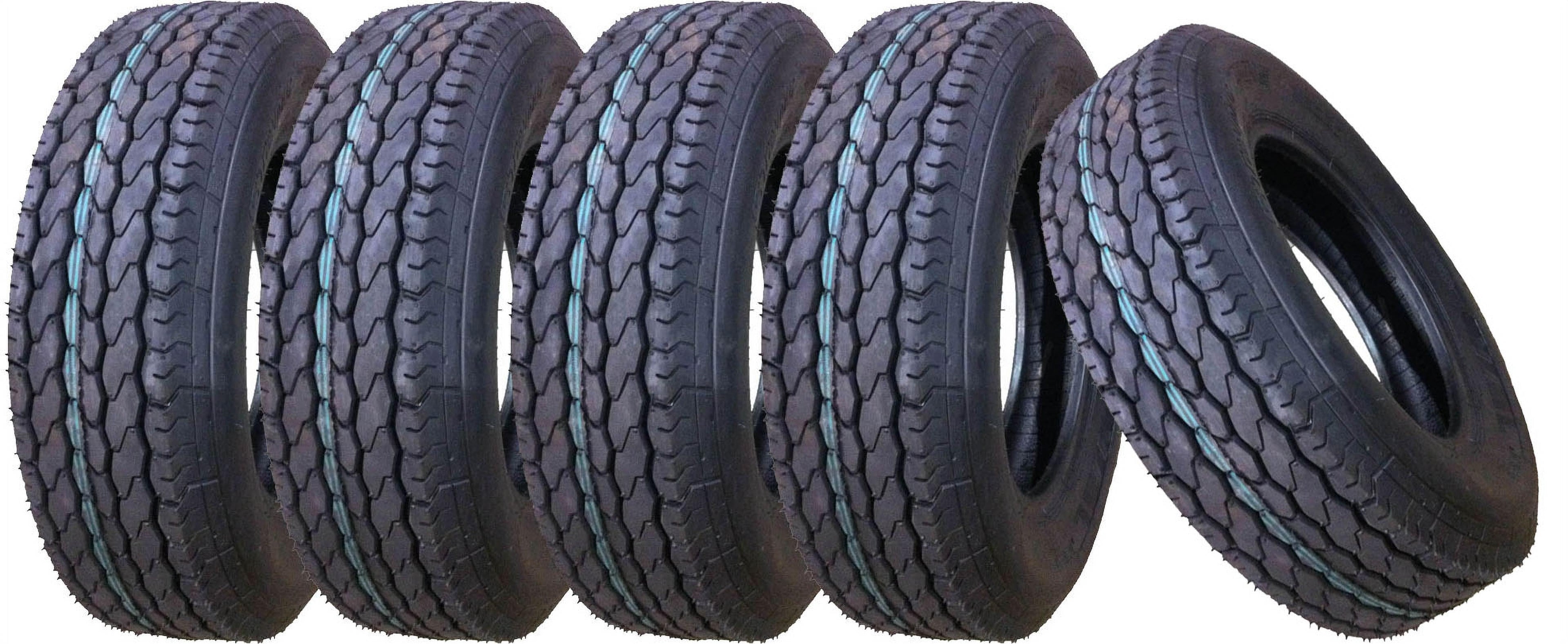 Free Country New Trailer Tire ST205/75D15 2057515 15" F78-15 Bias 6PR 11021, Set 5