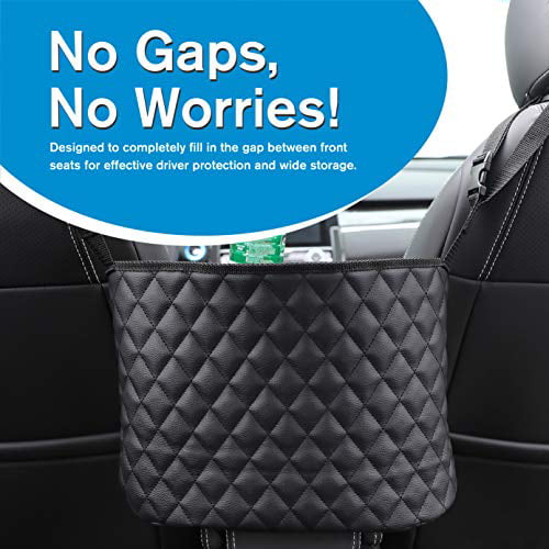eveco Purse Holder for Cars - Car Purse Handbag Holder Between Seats - Auto Storage Accessories for Women Interior - Automotive Consoles and Organizers Net Pocket for Front Seat