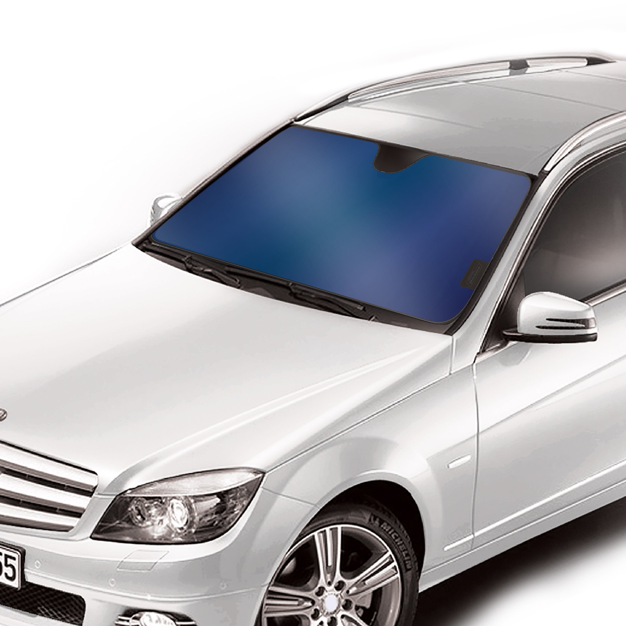 Genuine Dickies Universal Accordion Auto Sunshade, Navy Pearl, 806693WDI
