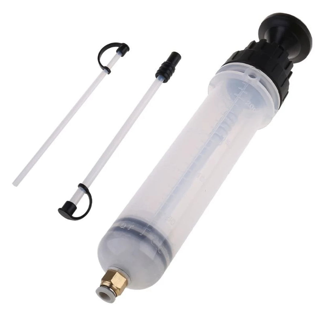 Toorise Car Oil Fluid Extractor 200CC Oil Suction Syringe Auto Air Pump Filling Syringe Bottle Transfer Liquid Extractor Manual Filling Pump for Automobile Fuel Oil Brake Fluid Coolant