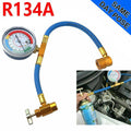 Car R134A Hose A/C Air Conditioning Recharge Hose Gas Gauge Tool Kit