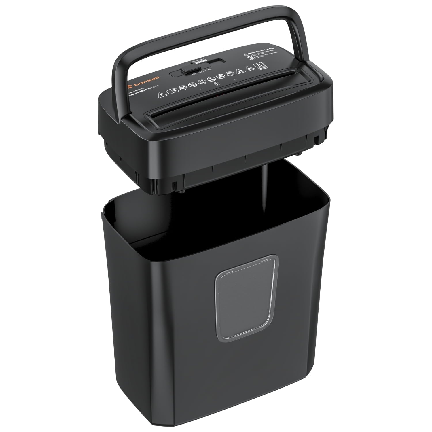 8-Sheet Cross Cut Paper Shredder for Home Office Use