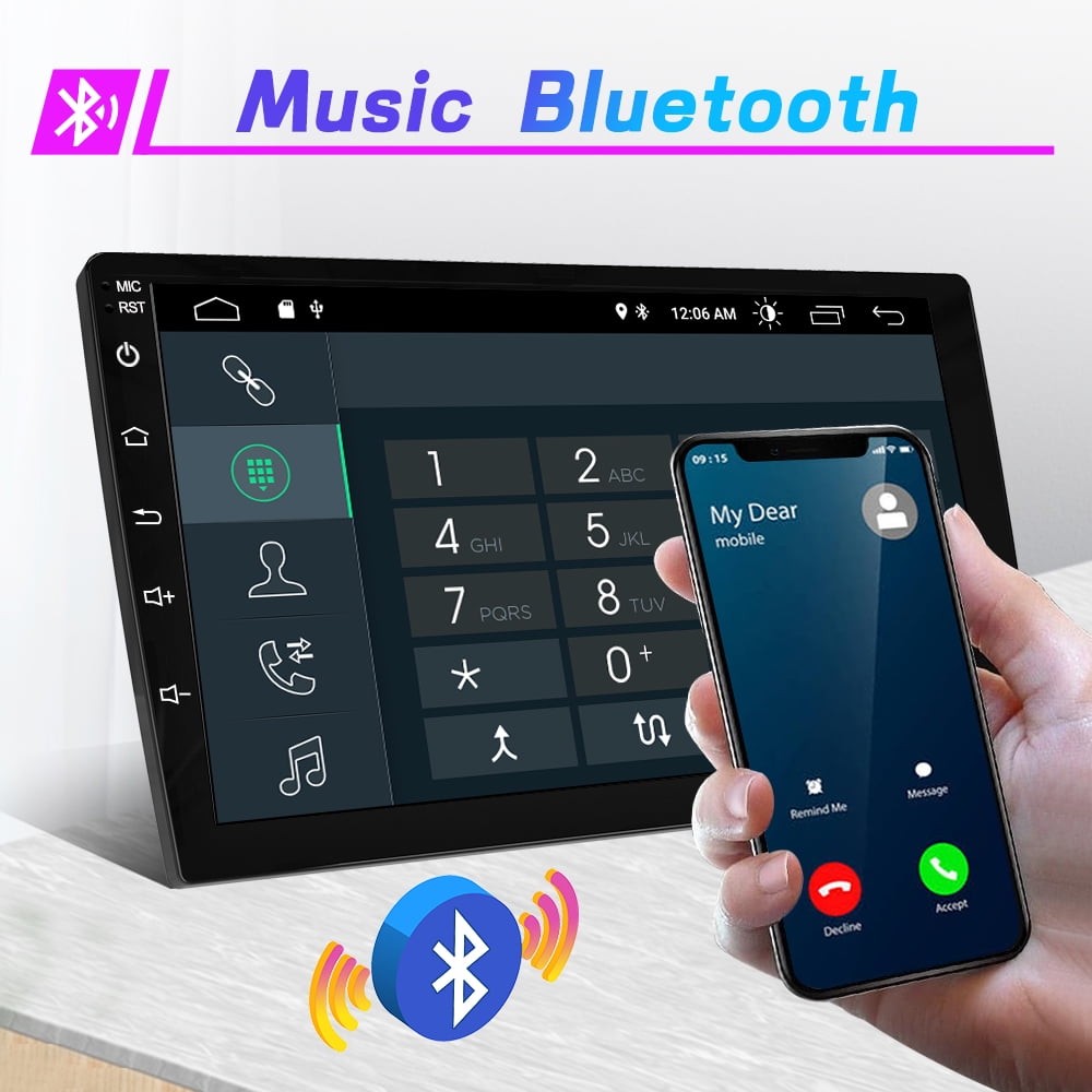 Awesafe Car Radio Stereo 10 inch Touch Screen 1GB+32GB Android 12 for Jeep Wrangler JK 2015-2016 Suppor Wifi Bluetooth GPS Navigation in-Dash Car Multimedia