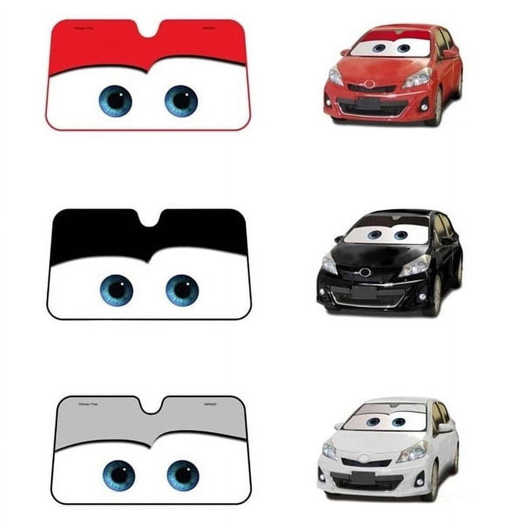 Eyes Heated Windshield Sunshade Car Window Windscreen Cover Sun Shade Auto Sun Visor Car-covers UV Protection