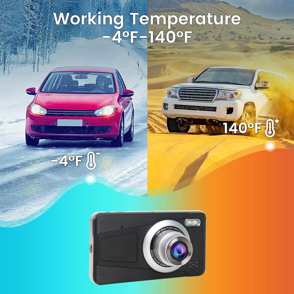 Dual Dash Cam, TSV 1080P Front Rear Car Camera Dash Cam, 170° 4" Touch Screen Car Driving Recorder, Dashboard Camera with Night Vision, G-Sensor, Parking Mode, Motion Detection, WDR, Black