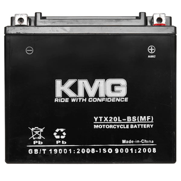 KMG Battery Compatible with Honda 1800 VTX1800C F N R Retro S 2002-2011 YTX20L-BS Sealed Maintenance Free Battery High Performance 12V SMF OEM Replacement Powersport