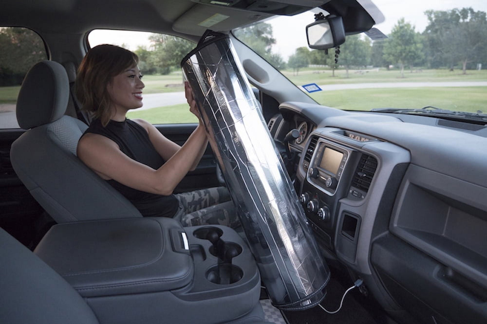AutoHeatshield Windshield Sunshade for Jeep Wrangler With JK Body Style 2007-2018 Custom Fit Sun Shade