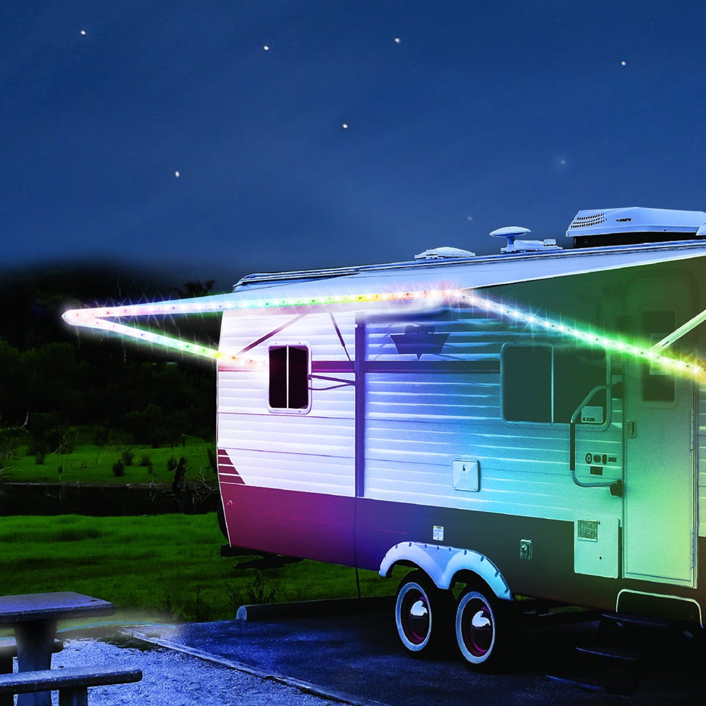 Auto Drive 120 Volts Multicolor LED Strip Lights with Remote Control for RV Vehicle
