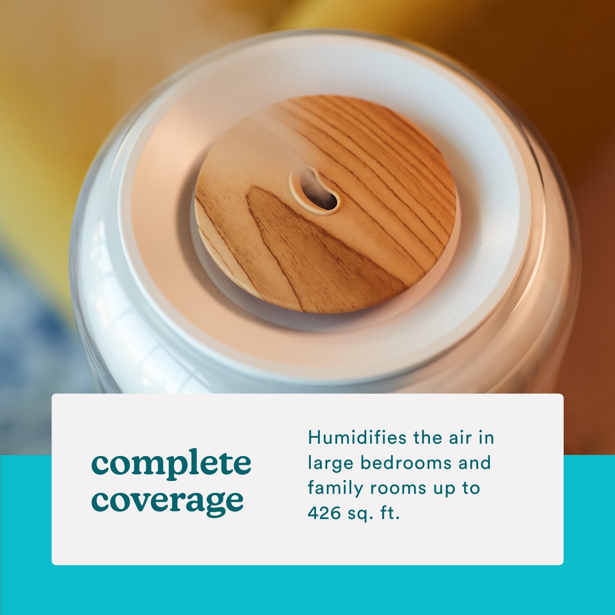 HoMedics Total Comfort Deluxe Ultrasonic Humidifier Top Fill, Large Humidifier for for Bedroom, Plants, Office - Top-Fill 1.47 Gallon White UHE-CMTF91