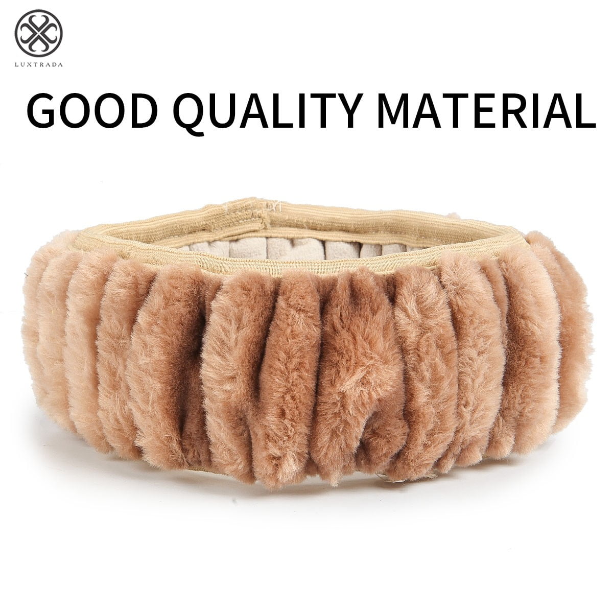 Luxtrada Universal 3Pcs/Set Woolen Winter Soft Warm Fuzzy Steering Wheel Cover Long Plush Handbrake Car Accessory