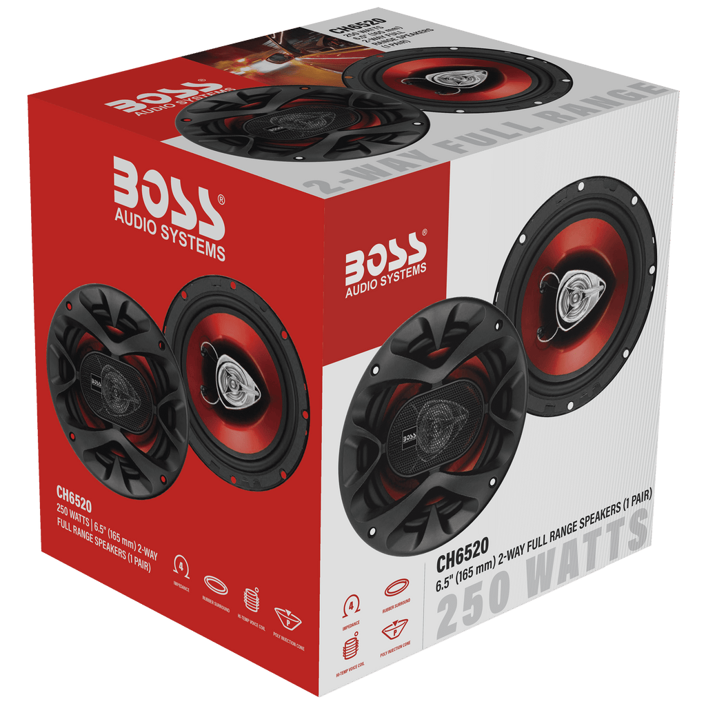 Boss Audio CH6520 6.5" 2-Way Chaos Extreme 250 Watt Car Speakers (Pair of Speakers)