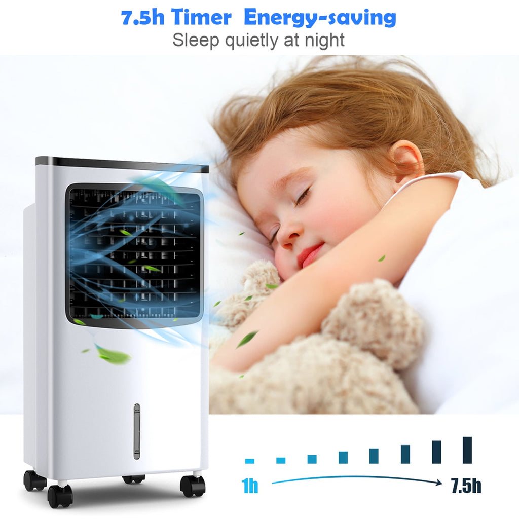 Gymax Evaporative Air Cooler Fan w/ 3 Modes and Speeds Home Office