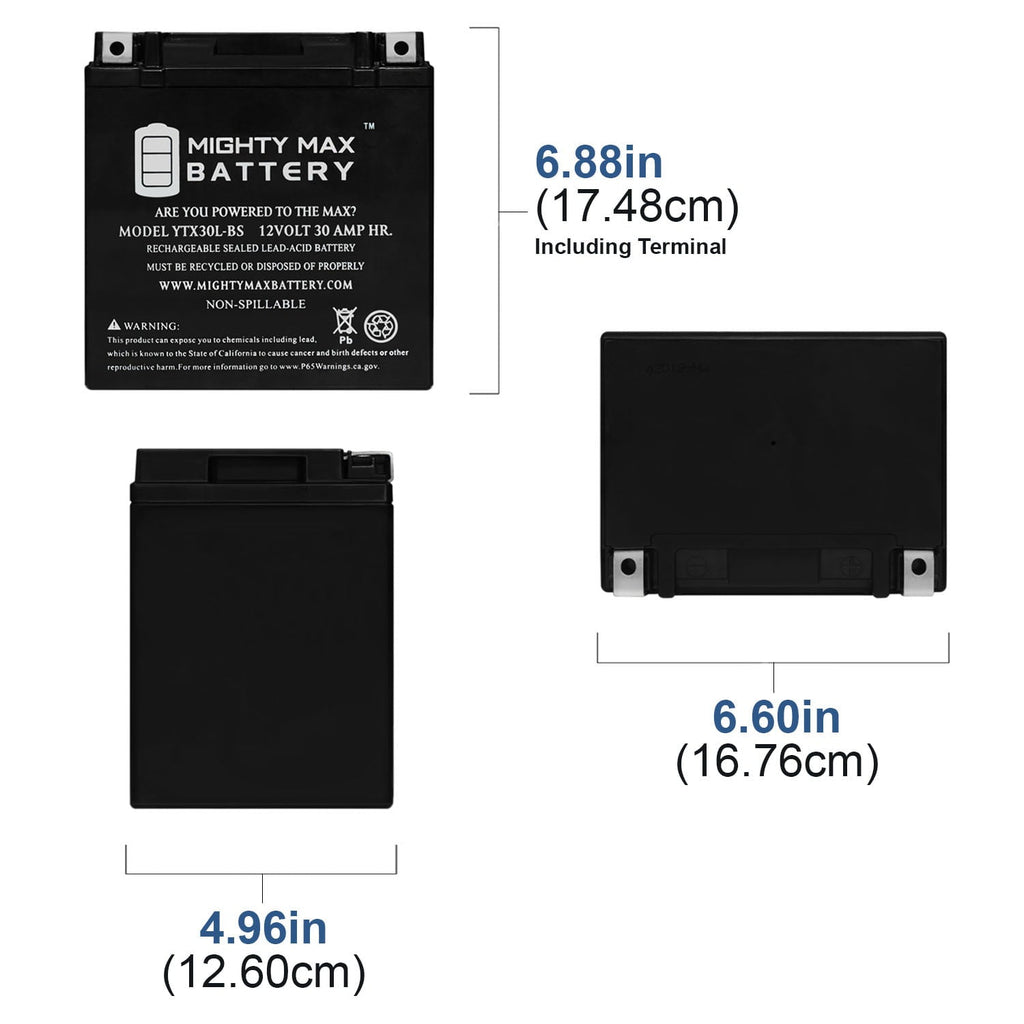 YTX30L-BS Battery for Harley Davidson Electra Glide Classic 2004